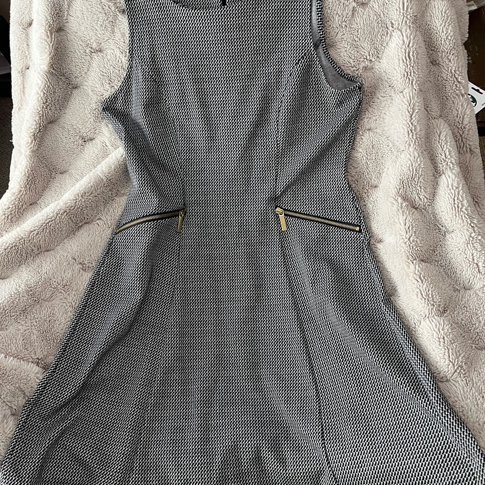 Elegant Black and White Ann Taylor Women's Dress